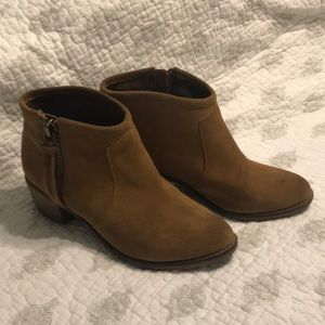 Tan ankle booties